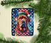 Dogue De Bordeaux Christmas Porcelain Ornament Christmas Tree Hanging Decorations For Home Christmas Holiday, Rectangle, Gift, Multicolor_maomaolike.com