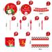 Christmas 10-piece Set Set Party Supplies Snowman Disposable Tableware Paper Plates And Napkins Banners Plastic Tablecloths Cutlery Serves 60 For Merry Christmas Party Home Indoor Outdoor Decor_maomaolike.com