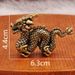 Vintage Brass Zodiac Handheld Cute Cartoon Tea Pet Decoration Solid Dragon Desktop Small Ornament_maomaolike.com
