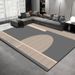 Living Room Rug Large Size Rug Abstract Geometric Pattern Bedroom Rug Plush Pile, Washable Thickened Underlay Bedside Rug Home Decor Rug_maomaolike.com
