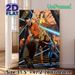 Anime Dancing Characters Painting Poster, Vibrant Dynamic Comic-style Poster, Eye-catching Artistic Decor Suitable For Living Room, Game Room_maomaolike.com