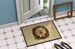 Bichon Frise Christmas Flowers Doormat Front Door Mat Indoor Outdoor Rugs For Entryway, Non Slip Washable Low Pile, 24H X 36W_maomaolike.com