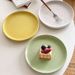 Scandinavian 20cm Matte Ceramic Plate - Textured Round Platter In Nordic Palette | Commercial-Grade Stoneware | Minimalist Dining Essential_maomaolike.com