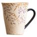 Blue And White Flint Mug, High-end Ceramic Cup, Hand-painted Gold Wisteria Flower Tea Cup_maomaolike.com