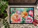 Indiana Peonies In Watercolor Doormat Front Door Mat Indoor Outdoor Rugs For Entryway, Non Slip Washable Low Pile, 24H X 36W_maomaolike.com