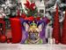 French Bulldog King Of Mardi Gras Throw Pillow Machine Washable, Indoor Outdoor Decorative Pillow For Couch, Bed Or Patio, 14Hx14W_maomaolike.com