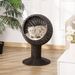 27" Rattan Wicker Elevated Cat House Kitty Scratch House Pet Bed W/ Cushion_maomaolike.com