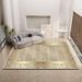 Living Room Rug, Oversized Rug, Gold-accented Floral Pattern, Bedroom Rug,Thickened Soft Washable, Thickened Rug, Bedside Rug, Interior Decorative Rug_maomaolike.com