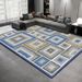 Living Room Rug Large Size Gorgeous Gold Frame Design Bedroom Rug Plush Thickened Machine Washable Thickened Underlay Interior Decorative Rug_maomaolike.com