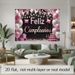 Spanish Happy Birthday Party Banner - Feliz Cumpleaños Design, Pink Black Polyester Backdrop, Balloons Gifts, Photo Props, Party Decor_maomaolike.com