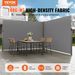 VEVOR Retractable Side Awning, 79''x 236'' Outdoor Privacy Screen, 180g Polyester Water-proof Retractable Patio Screen, UV 30+ Room Divider Wind Screen For Patio, Backyard, Balcony, Gray_maomaolike.com