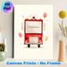 Fire Truck Themed Painting Poster, Soft Watercolor Style Cute Red Fire Truck With Balloons Poster, Warm Decorative Piece Suitable For Bedroom, Living_maomaolike.com