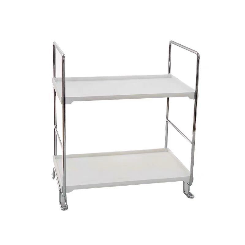 Ncheli Double Layer Corner Shelf Kitchen Worktop Spice Rack Corner Wall Shelf Standing Cup Shelf For Kitchen, Living Room, Bathroom, Bedroom (White)_maomaolike.com
