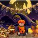 Halloween Paper Flag Bunting With Pumpkin, Ghost, Skull & Witch Designs, 19x28cm Colorful Hanging Party Decorations._maomaolike.com