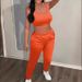 Women's Clothing fashion sleeveless vest slim hip suit tube top backless casual two piece suit_maomaolike.com