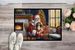 Tibetan Spaniel And Santa Claus Doormat Front Door Mat Indoor Outdoor Rugs For Entryway, Non Slip Washable Low Pile, 24H X 36W_maomaolike.com