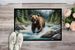 Alaskan Wilderness Grizzly Bear Doormat Front Door Mat Indoor Outdoor Rugs For Entryway, Non Slip Washable Low Pile, 24H X 36W_maomaolike.com