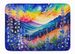Delphinium In Color Memory Foam Kitchen Mat Machine Washable Anti-Fatigue Mat Cushion Comfort Bath Mat Or Kitchen Rug_maomaolike.com