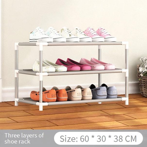 Yarifan Multi-Tier Shoe Rack With Dustproof Cover, Space-Saving Shoe Organizer For Dorm, School, Home, And Office_maomaolike.com