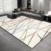 Living Room Rug Large Size Gorgeous Gold Frame Design Bedroom Rug Plush Thickened Machine Washable Thickened Underlay Interior Decorative Rug_maomaolike.com