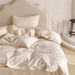 Wholesale French Princess Style Pure Four-Piece Lace Small Flowers Naked Sleep 100% Long-Staple Cotton 4-Piece Set_maomaolike.com