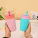 12oz Portable Thermos Coffee Stainless Steel Vacuum Flask Cold&Hot Sport Car With Straw Travel Mug Insulated Cup_maomaolike.com