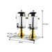 SOGA 16L Dual Stainless Steel Dispenser Beverage Juicer Transparent Commercial Drink Container Jug_maomaolike.com