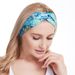 European and American Printing and Dyeing Floral Elastic Cross Headband for Tying Hair and Wearing Sports Printed Headband_maomaolike.com