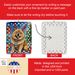 Chow Chow Christmas Reindeer Porcelain Ornament Christmas Tree Hanging Decorations For Home Christmas Holiday, Rectangle, Gift, Multicolor_maomaolike.com