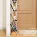 Slim Slanted Shoe Rack, Multi-Tier Space-Saving Shoe Storage Organizer, Thin Narrow Entryway Shoe Shelf, Freestanding Lightweight Shoe Holder_maomaolike.com