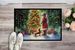 Dachshund And Santa Claus Doormat Front Door Mat Indoor Outdoor Rugs For Entryway, Non Slip Washable Low Pile, 24H X 36W_maomaolike.com