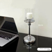 Shishi Light Luxury Nordic Silver Aromatherapy Candle Holder Valentine's Day Decoration Romantic Dining Table Candlelight_maomaolike.com