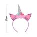 Unicorn Horn Headband Glitter Cute Unicorn Hairband Birthday Party Halloween Cosplay Clothing Hair Decoration 27cm* 12pcs_maomaolike.com