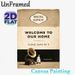 Vintage Humorous Welcome Painting Poster, Distressed Retro-style With Gramophone & Penguin Poster, Playful Witty Home Message Decor Ideal For_maomaolike.com