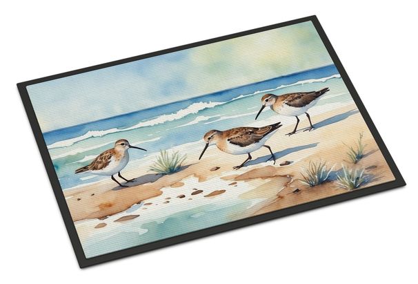 Sandpipers Hunting Doormat Front Door Mat Indoor Outdoor Rugs For Entryway, Non Slip Washable Low Pile, 24H X 36W_maomaolike.com