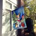 Fox Terrier Christmas Reindeer House Flag Large Porch Sleeve Pole Decorative Outside Yard Banner Artwork Wall Hanging, Polyester, House Size, Multicolor_maomaolike.com