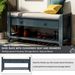 Shoe Rack With Cushioned Seat And Drawers,Multipurpose Entryway Storage Bench_maomaolike.com