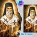 Orthodox Saint Nektarios Painting Poster, Exquisite Traditional Religious Icon Poster, Reverent Design With Gilded Halo, Ornate Vestments And Sacred_maomaolike.com