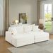 sofa With 2 Toss Pillows And A Ottoman ,Comfy Sofa- Deep Seat Couch For Living Room_maomaolike.com