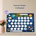 Space Themed Reward Chart Painting Poster, Vibrant Cartoon Space Scene Poster, Practical Tool To Track Progress And Achievements, Suitable For Home Or_maomaolike.com