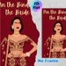 Pin The Bindi On The Bride Painting Poster, Vibrant Traditional Indian Bridal Illustration Poster, Interactive Party Game Decor Ideal For Bachelorette_maomaolike.com