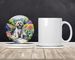 Lhasa Apso Spring Path Large Sandstone Coasters Pack Of 4 Absorbent Round Coasters Decor Gifts For Men Or Women, 4 In, Multicolor_maomaolike.com