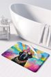 Black Labrador Hippie Dawg Memory Foam Kitchen Mat Machine Washable Anti-Fatigue Mat Cushion Comfort Bath Mat Or Kitchen Rug_maomaolike.com