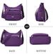 Waterproof Nylon Crossbody Bag For Women Mulit-Pockets Shoulder Bag Outdoor Travel Purses And Handbag_maomaolike.com