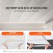 VEVOR Ceiling Tiles 12-Pack 24 X 24 In PVC Easy Installation White Geometric_maomaolike.com
