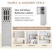 Tall Bathroom Cabinet, Freestanding Storage Cabinet With Drawer And Doors, MDF Board, Acrylic Door, Adjustable Shelf_maomaolike.com