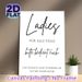 Ladies Themed Typography Painting Poster, Minimalist Black & White Text Poster, Elegant Decorative Piece Ideal For Home Bar, Party Space And Dance_maomaolike.com