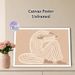 Abstract Figure Painting Poster, Minimalist Soft-toned Line Art Seated Figure Poster, Serene Artistic Decor Suitable For Bedroom, Living Room_maomaolike.com