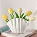 Creative Home Decor Items, High-value Flower Vases, Restaurant Flower Arrangements, Hydroponic Dried Flower Vases, Plain White Seashell Vases_maomaolike.com