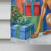 Rhodesian Ridgeback Christmas Reindeer House Flag Large Porch Sleeve Pole Decorative Outside Yard Banner Artwork Wall Hanging, Polyester, House Size, Multicolor_maomaolike.com